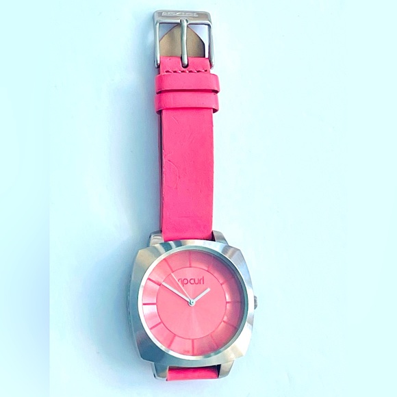 RIP CURL PINK WATCH—New Battery—Stainless Steel Case—NICE - Picture 1 of 13